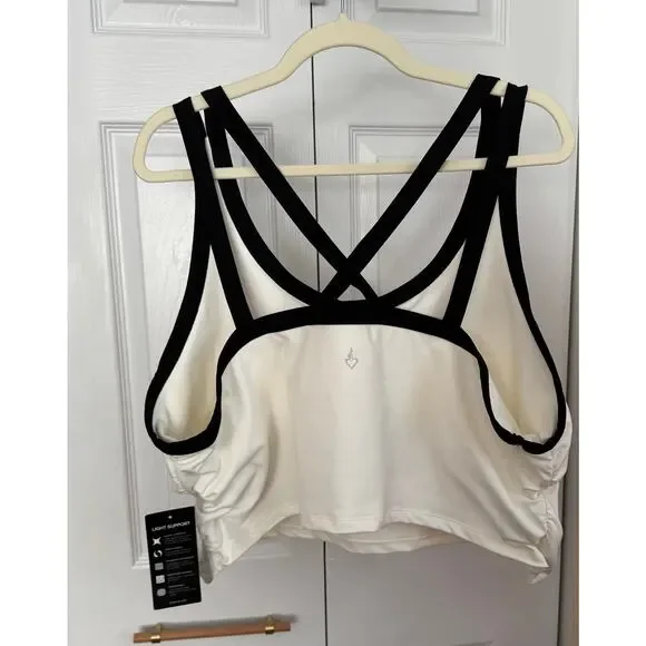 Torrid Performance Core Longline Active Bra Tank White/Black 4X NWT - Picture 6 of 10